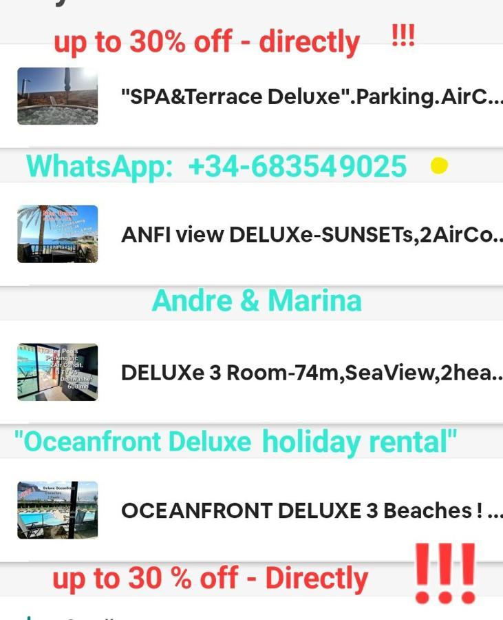 Deluxe Seaview-Sunsets !Transfe-R Inc! Pool,2Aircond,2Tv65",600Mb Dishwasher,,2 Beaches,Anfi-View Daire Patalavaca Dış mekan fotoğraf
