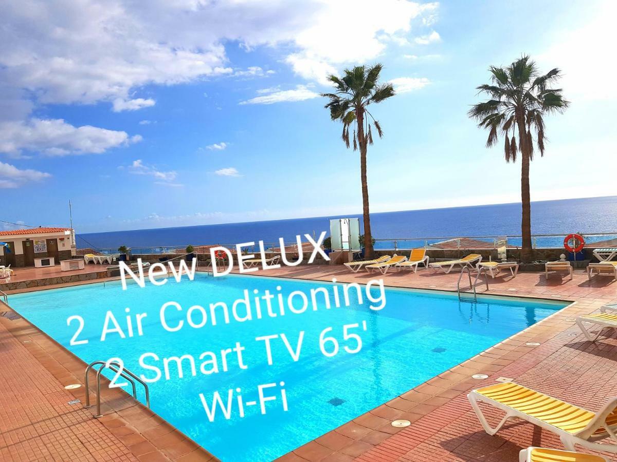 Deluxe Seaview-Sunsets !Transfe-R Inc! Pool,2Aircond,2Tv65",600Mb Dishwasher,,2 Beaches,Anfi-View Daire Patalavaca Dış mekan fotoğraf